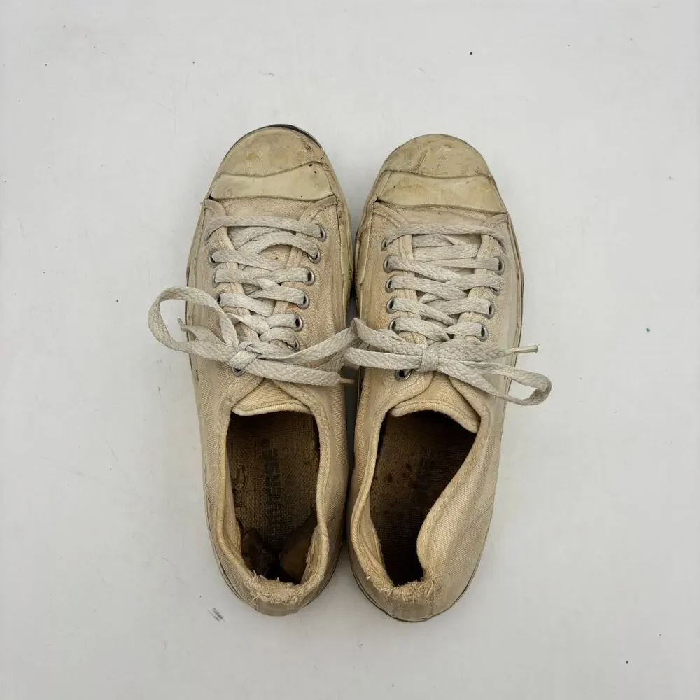 Vintage 90s Jack Purcell Shoes Sneakers Men's 7.5 USA Women's 9.5 Distressed - Picture 6 of 16